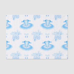 Blue Ballerina Tutu & Pointe Shoes Ballet Tissue Paper