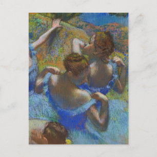 Blue Ballet Dancers Edgar Degas Postcard