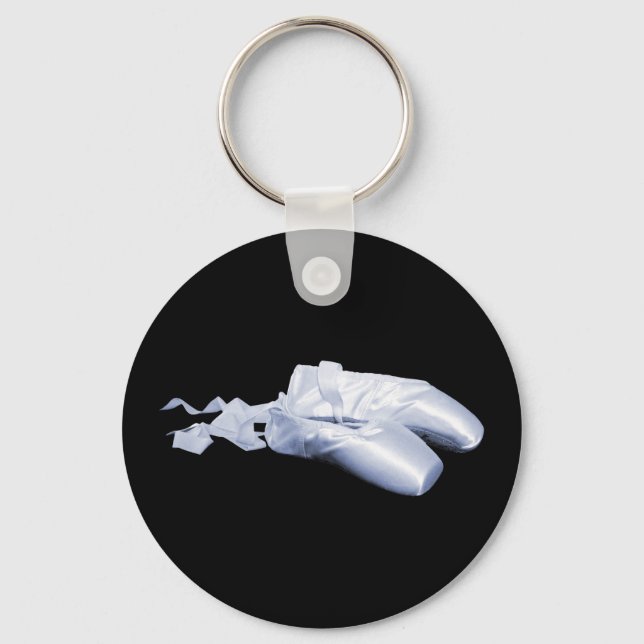 Blue Ballet Slippers Key Ring (Front)