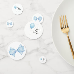 Blue Balloon Baby Shower Confetti
