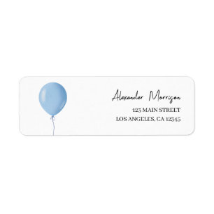 Blue Balloon Boy Birthday Party Address
