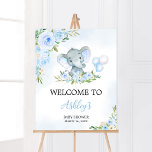 Blue Balloon Floral Elephant Welcome Poster<br><div class="desc">Make your event special with this Boy Elephant Baby Shower with our cute and lovely printable Welcome Sign featuring adorable A Little Peanut Baby Shower theme. Download,  personalise,  and create lasting memories with this perfect touch for your joyous celebration!

BS617</div>