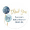 Blue balloons baby shower boy sticker