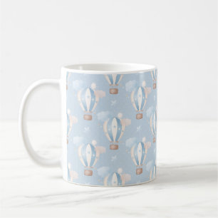 Blue Balloons Pattern Coffee Mug