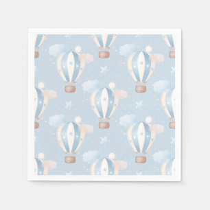 Blue Balloons Pattern Napkin
