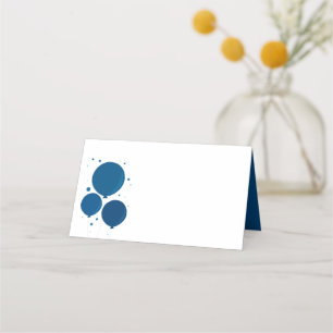 Blue Balloons Place cards