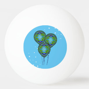 Blue Balloons Template Ping Pong Ball