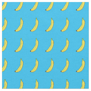 Blue banana fabric