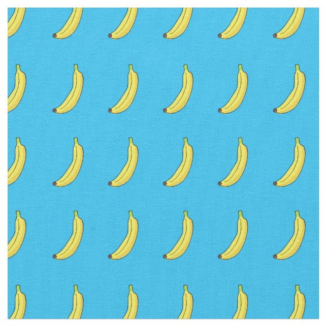 Blue banana fabric (Close Up)