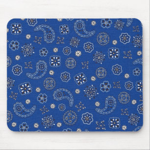 Blue Bandanna Mousepad