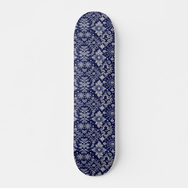 Blue Bandanna Skateboard (Front)