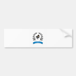 blue banner piano bumper sticker