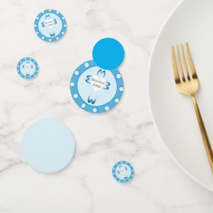 Blue Baptism Party Confetti for Boys