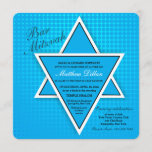 Blue Bar Mitzvah Invitation<br><div class="desc">Mazel Tov! Invite guests to celebrate your son's Bar Mitzvah with this trendy invitation. (Designed by Freepik). The card is easy to customise with your wording, font, font colour, paper shape options and choice of paper types.Not exactly what you're looking for? All our products can be custom designed to meet...</div>