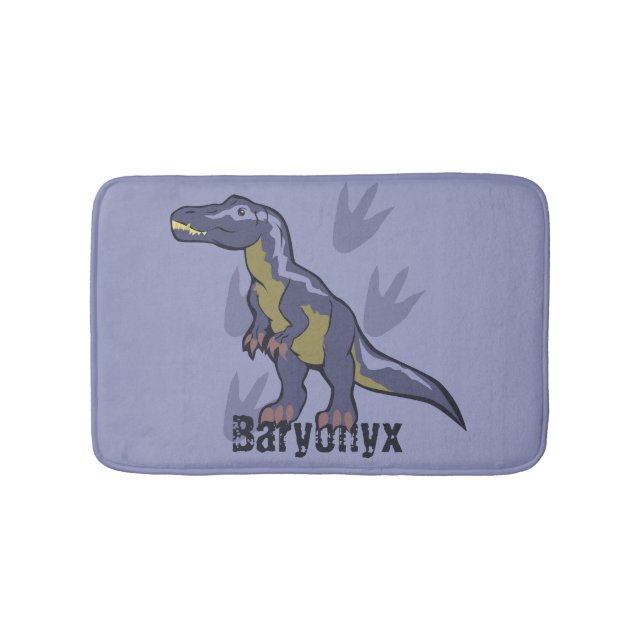 Blue Baryonyx Bath Mat (Front)