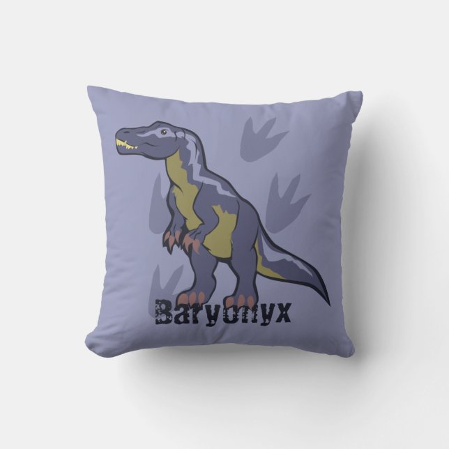 Blue Baryonyx Cushion (Front)