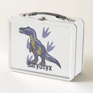 Blue Baryonyx Metal Lunch Box