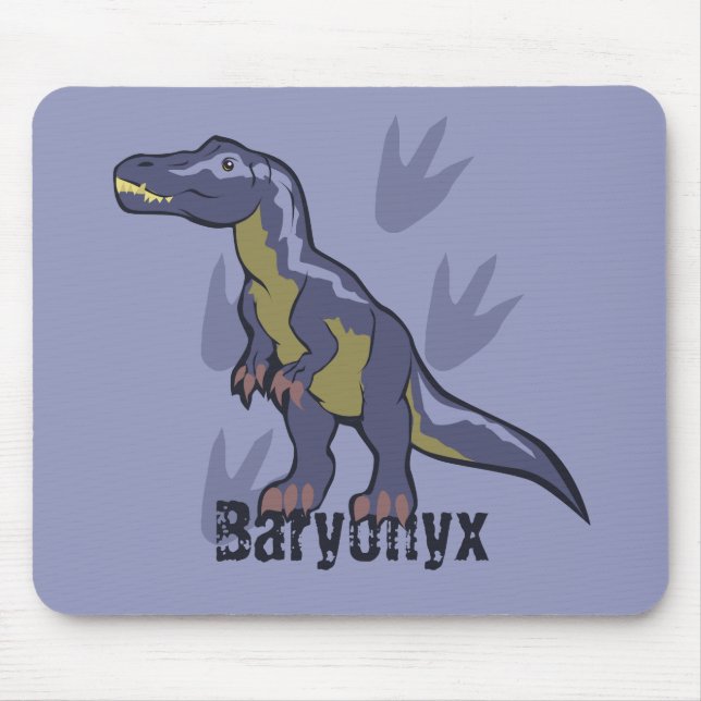 Blue Baryonyx Mouse Mat (Front)