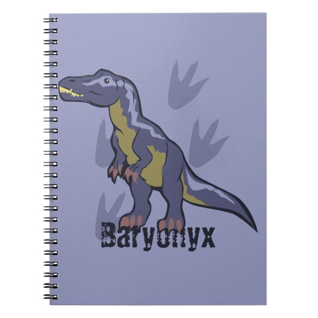 Blue Baryonyx Notebook (Front)