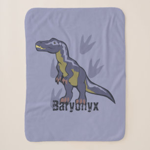 Blue Baryonyx Sherpa Blanket