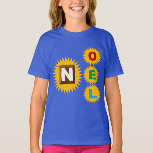 Blue basic tee-shirt royal CHRISTMAS SUN CHOCOLATE T-Shirt