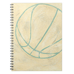 Blue Basketball by Chariklia Zarris Notebook
