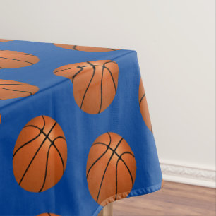 Blue Basketball Kids Birthday Party  Tablecloth