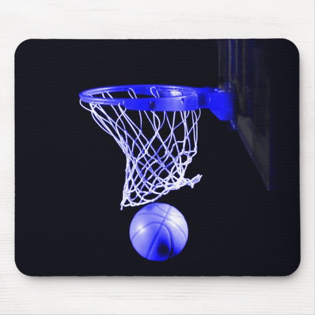 Blue Basketball Mouse Mat (Front)