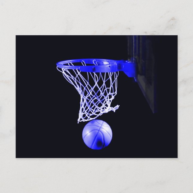 Blue Basketball Postcard (Front)