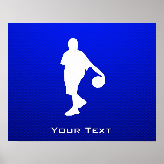 Blue Basketball Poster (Front)