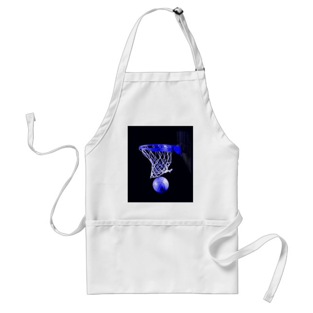 Blue Basketball Standard Apron (Front)