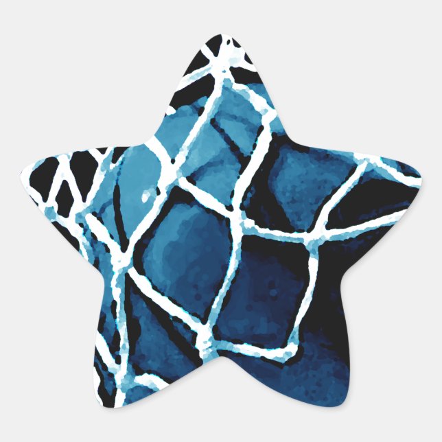 Blue Basketball Star Sticker (Front)