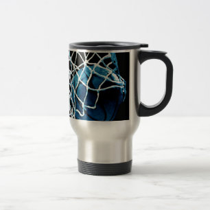 Blue Basketball Travel Mug