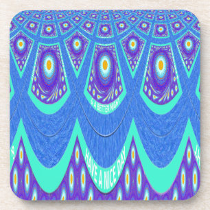 Blue batik coaster