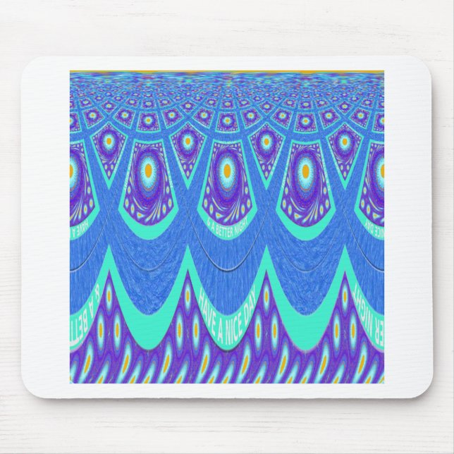 Blue batik mouse mat (Front)