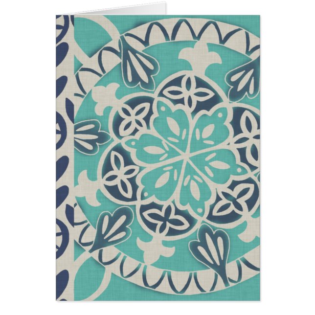 Blue Batik Tile I (Front)