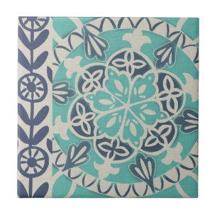 Blue Batik Tile I