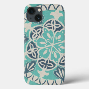 Blue Batik Tile I iPhone 13 Case