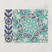 Blue Batik Tile I