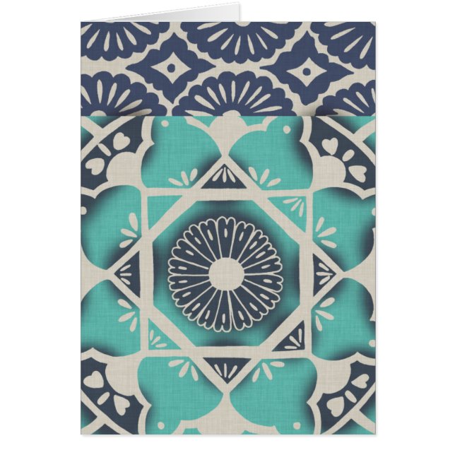 Blue Batik Tile II (Front)
