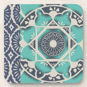 Blue Batik Tile II Coaster