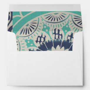 Blue Batik Tile III Envelopes
