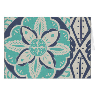 Blue Batik Tile IV