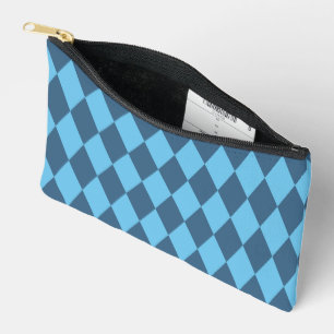 Blue Bavaria Rhombus Flag Pattern Accessory Pouch