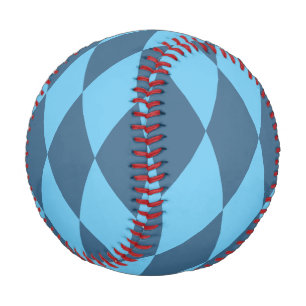 Blue Bavaria Rhombus Flag Pattern Baseball