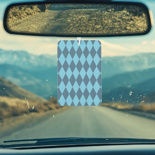 Blue Bavaria Rhombus Flag Pattern Car Air Freshener