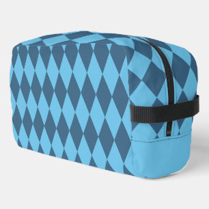 Blue Bavaria Rhombus Flag Pattern Dopp Kit
