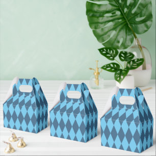 Blue Bavaria Rhombus Flag Pattern Favour Box