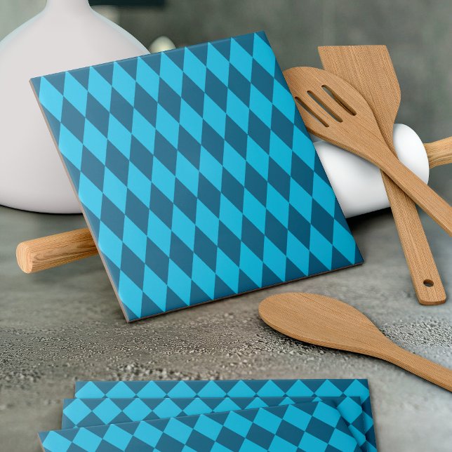 Blue Bavaria Rhombus Flag Pattern Tile (Creator Uploaded)
