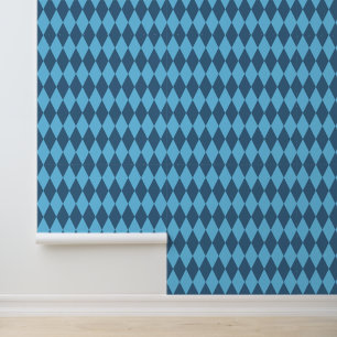 Blue Bavaria Rhombus Flag Pattern Wallpaper